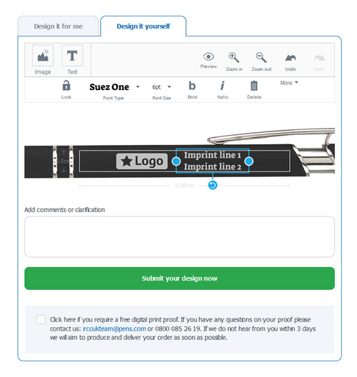 Adding a Logo to Your Order